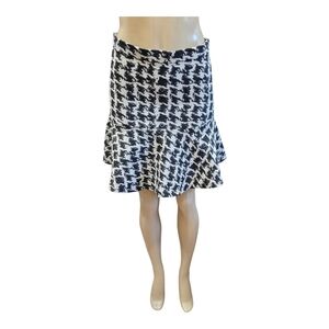 Parker Mckenna Houndstooth Mini Skirt Size 6